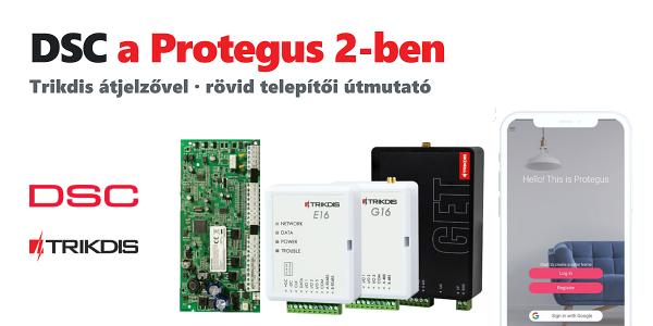 TRIKDIS komunikačný modul + DSC alarmová ústredňa – Stručný inštalačný návod