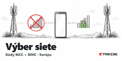 Nastavenie preferovaného operátora - kódy MCC a MNC (Európa)