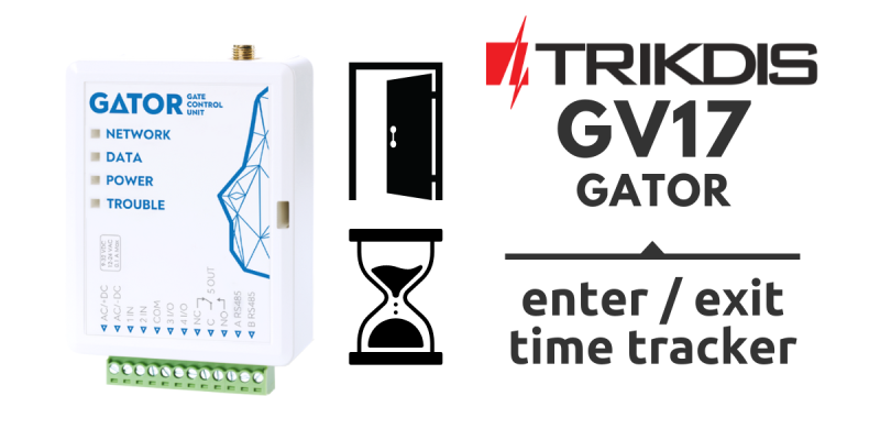 Trikdis GV17 - GATOR inteligentný 4G GSM / IP ovládač brány 4