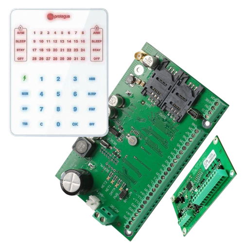 Trikdis SP231 2G SMART CONTROL PANEL + CZ8 Zone Expander + SK232 Klávesnica