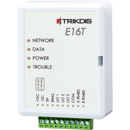 Trikdis E16T Ethernet Universal Communicator - IP modul